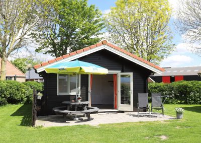 Blok hut op de camping